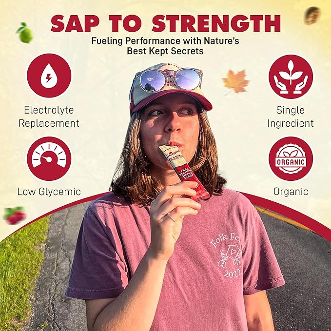 UnTapped Maple Syrup Energy Gels Pack of 20 | 5 All-Natural Flavors Including Coffee, Raspberry, Pure Maple, Citrus, & Cocoa | USDA Organic-Certified Maple Syrup for Long-Lasting Energy