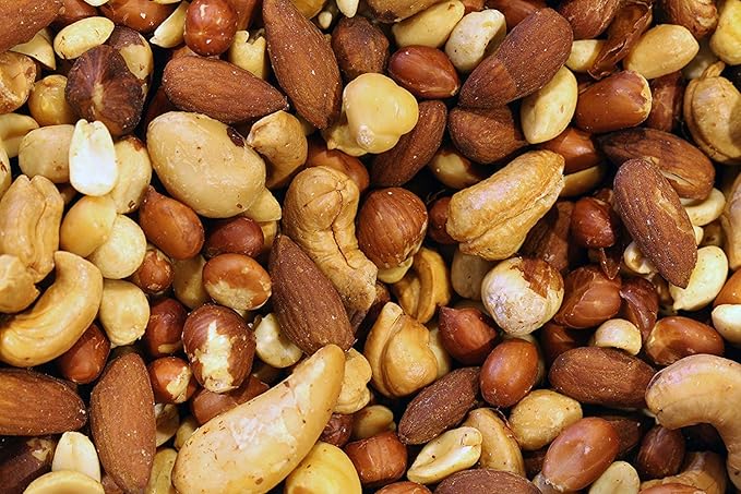 Yupik Mixed Nuts, 2.2 lb (35.2 oz), A Blend of Roasted Peanuts, Almonds, Brazil Nuts, Cashews & Hazelnuts, Non-GMO Canola Oil, Cholesterol Free, Vegan, Perfect for Snacking, Baking & Nutrition Bars