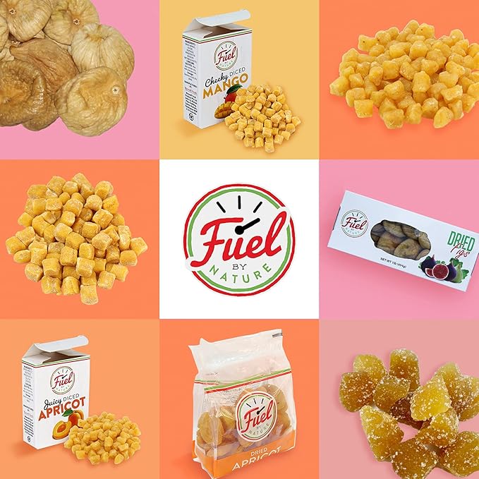 Fuel by Nature Dried & Crystallized Ginger Healthy Snack, High Energy Treats for Snacking, Bulk Dried Candied Ginger, 3 lb