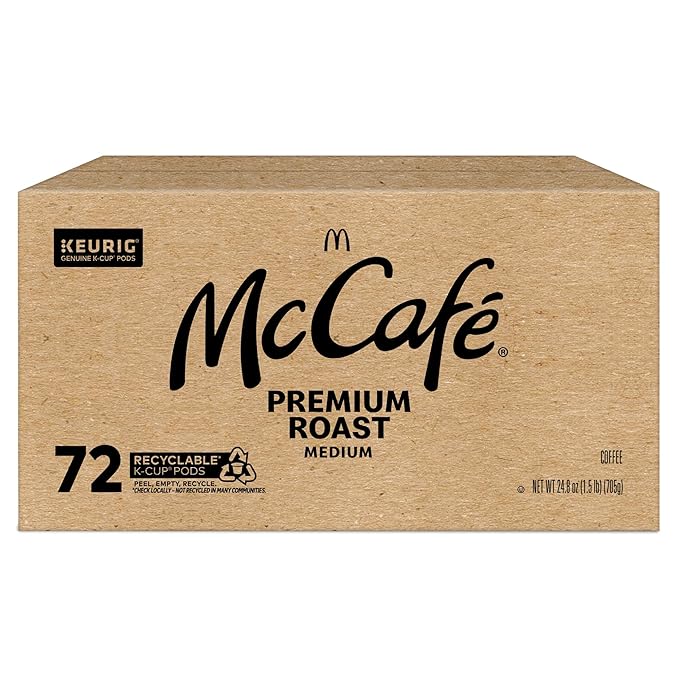McCafe Premium Roast Coffee, Keurig Single-Serve K-Cup Pods, Medium Roast, 72 Count
