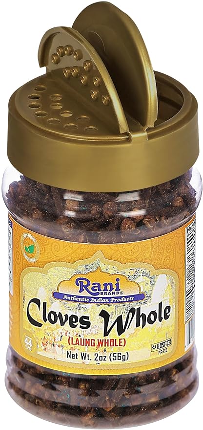 Rani Cloves Whole (Laung) 2oz (56g) Great for Food, Tea, Pomander Balls and Potpourri, Hand Selected, Spice, PET Jar ~ All Natural | NON-GMO | Kosher | Vegan | Gluten Friendly | Indian Origin
