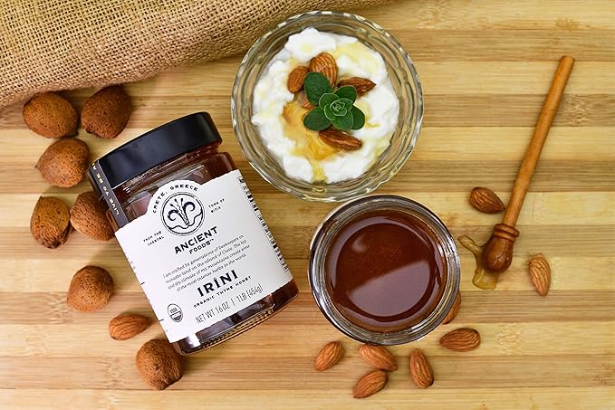 Thyme Honey by Ancient Foods - Organic Honey Raw Unfiltered Authentic Greek Honey from Greece | Organic Thyme Honey | Real Honey from Crete, Greece | 454g (Irini)