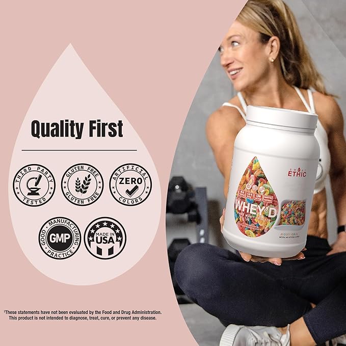Whey'd Protein Powder, 25 G Whey Protein Blend with Concentrate, Isolate & Hydrolysate, Low Lactose & Digestive Enzymes for Easy Mixing & Smooth Texture, Frooty Cereal Flavor, 25 Servings