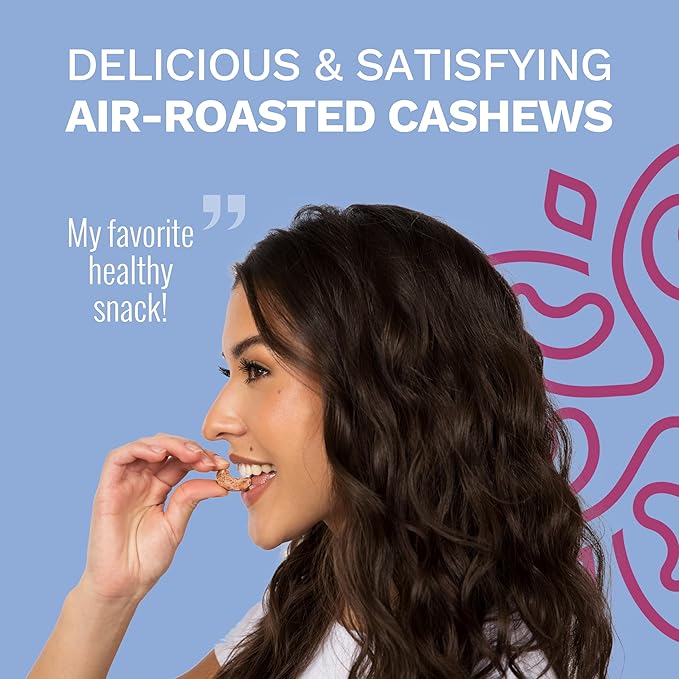 Lightly Salted Cashews with Skin by Karma Nuts, Whole, Roasted, Vegan, Gluten Free, Low Net Carb, Natural, No Sugar Added, Keto Friendly, Everyday Nut Snack, 1.5 Ounce (12 Snack Packs)