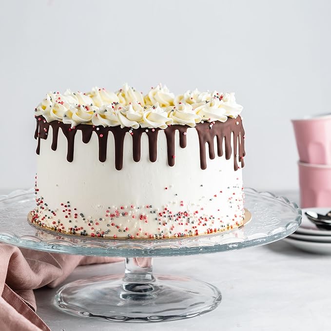Yupik Birthday Cake Sprinkles, 2.2 lb (35.2 oz), Rainbow Nonpareil Sprinkles, Gluten-Free, Kosher, Cholesterol-Free, Sodium-Free, Fat-Free, Ideal for Ice Cream, Cakes & Donuts Decorating