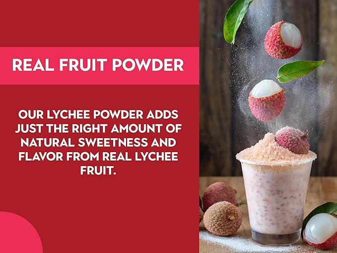 Ancient Roots Freeze-Dried Lychee Fruit Powder ??100% Organic, All-Natural Food Coloring, Rich in Antioxidants, No Added Sugar or Preservatives, 25 Servings (3.5 oz)