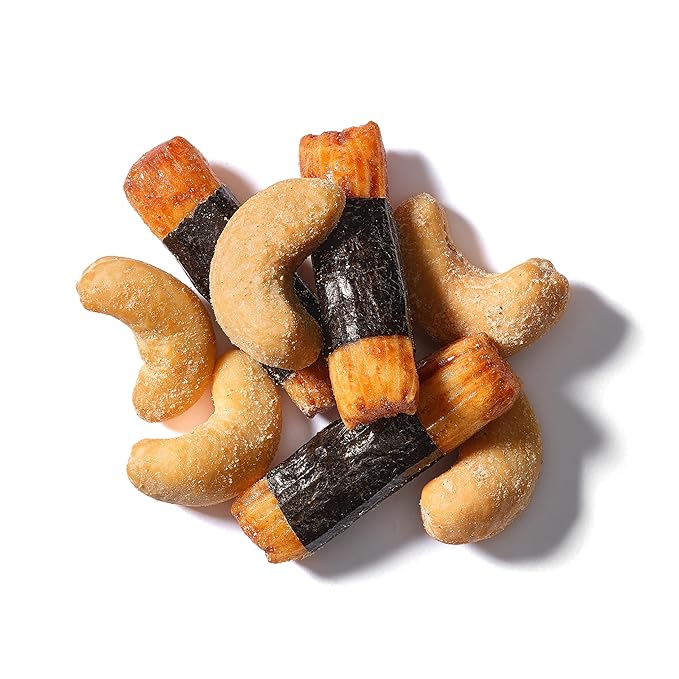 Yupik Sushi Mix with Cashews, 5 Oz, Crunchy Savory Snack, Rice Crackers, Dried Seaweed, Sushi Flavored Nuts, Shichimi Togarashi Spices, Unique Asian-Inspired Snack, Party Snacks