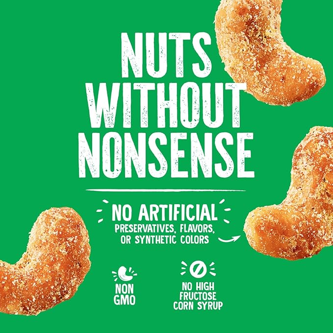 Emerald Nuts Hot Honey Cashews (1-Pack) | 5oz Resealable Bag | Kosher Dairy Certified, Non-GMO, Contains No Artificial Preservatives, Flavors or Synthetic Colors