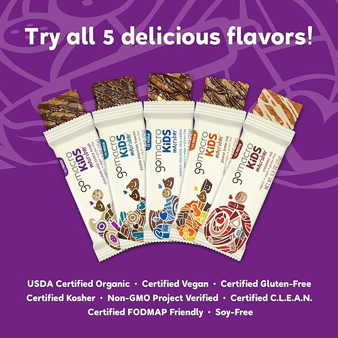GoMacro MacroBar Organic Vegan Protein Bars - Mocha Chocolate Chip & Dark Chocolate + Almonds (2.3 Ounce Bars, 12 Count) (Pack of 2)