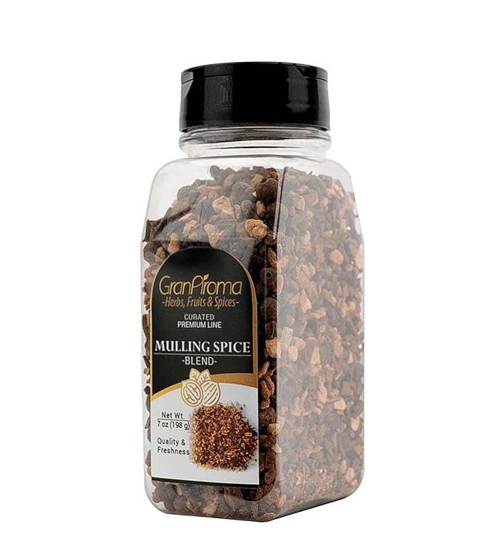 GranAroma Mulling Spice Blend, Sweet & Aromatic, Holiday Spice Blend, Potpourris & Teas (7 Ounce)