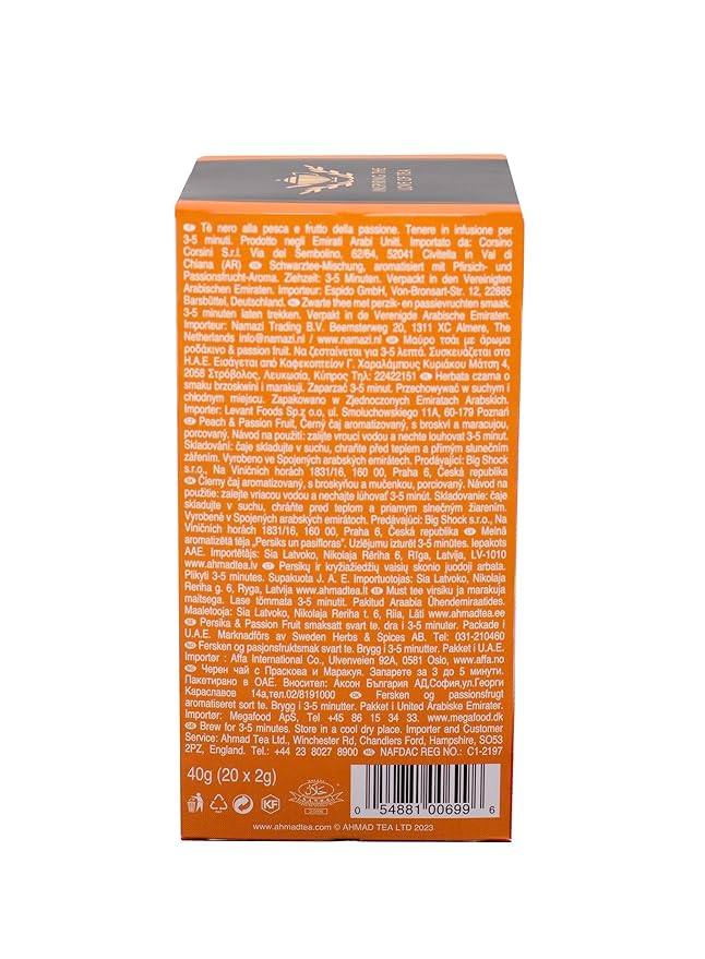 Ahmad Tea of London Peach & Passion Fruit Tea Bags 20s Box