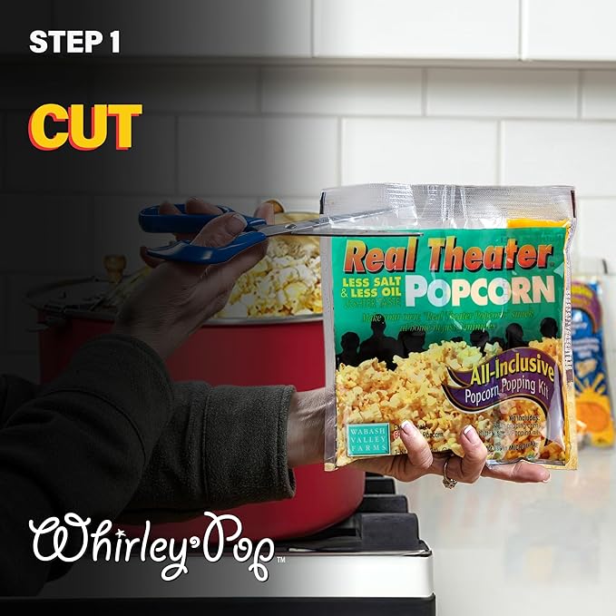 Wabash Valley Farms Lightly Salted Popcorn Kit-Popcorn Kernels for Popcorn Machine, All in One Popcorn Kernels, Popcorn Kit 5 Pack
