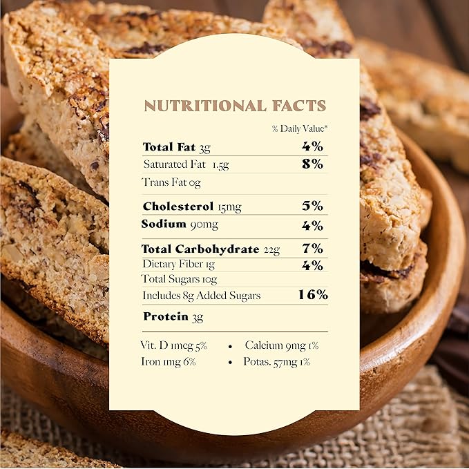 L'Oro Del Sud Chocolate Biscotti, Cantuccini d'Abruzzo, Italian Cookies Madewith Real Quality Ingredients, 200 Gm (7 oz)