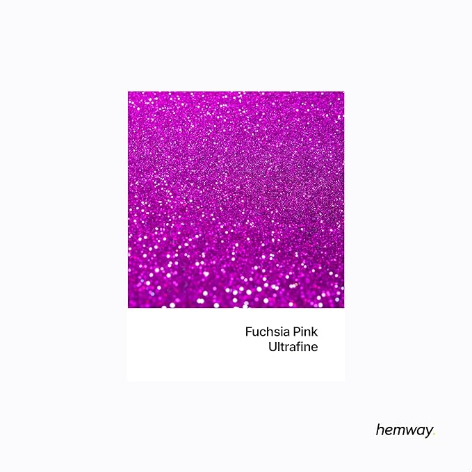 Hemway Premium Glitter Shaker - Fuchsia Pink | 130g Ultrafine Metallic Flake Sequins for Resin & Epoxy Crafts | Craft Supplies for Tumblers, Festival, Art