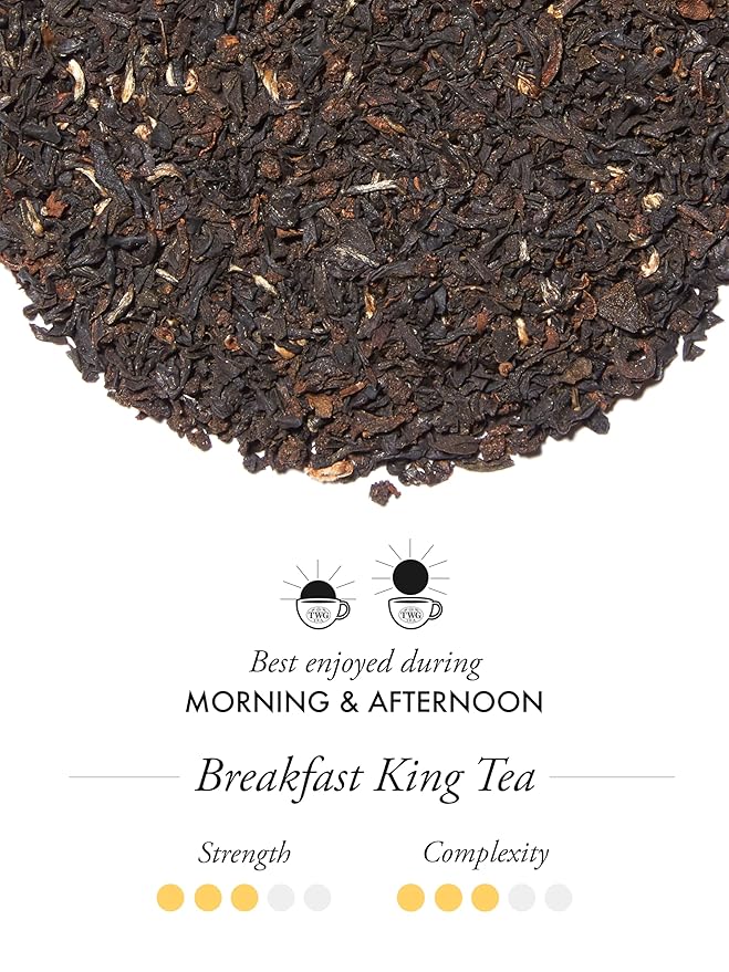 TWG Tea | Breakfast King Tea | Black Tea | Ginseng | Haute Couture Tin, 130g | Gift Set