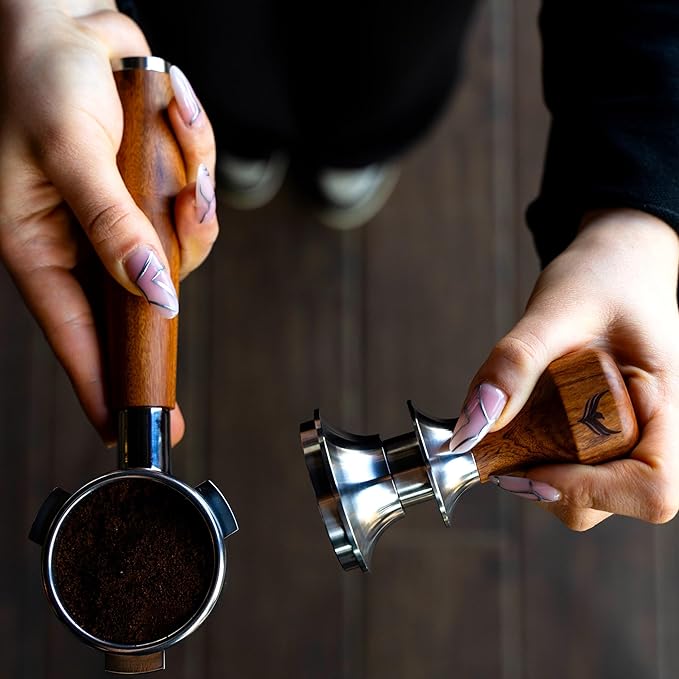 54mm Espresso Tool kit for Breville - 54 MM Dosing Cup, Bottomless Portafilter, Coffee Leveler, Calibrated Tamper, WDT Tool - Tamping Kit
