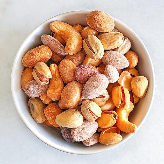 Castania BBQ Lebanese Nuts with Kri Kri, Cashews, Pistachios, Hazelnuts, Almonds & Cashews, Cholesterol Free! 16oz (Pack of 4)