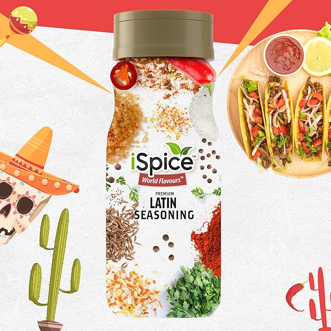 iSpice - LATIN SEASONING World Flavor Super Spice Blend | All Natural | Ready to use as is | No preparation is necessary