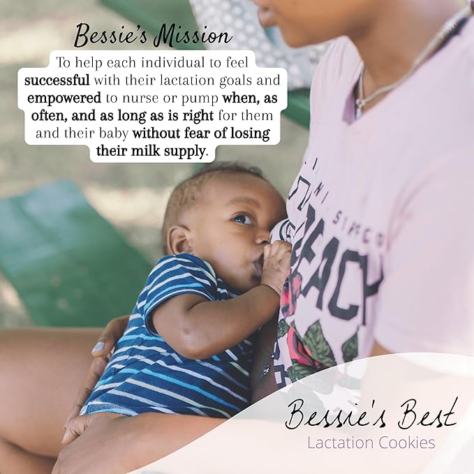 Bessie?셲 Best Lactation Cookies | Lactation Support | Oatmeal Peanut Butter Chocolate Chip | Increase Milk Supply | Breastmilk Boosting Cookies | Breastfeeding Snacks | 3 Dozen