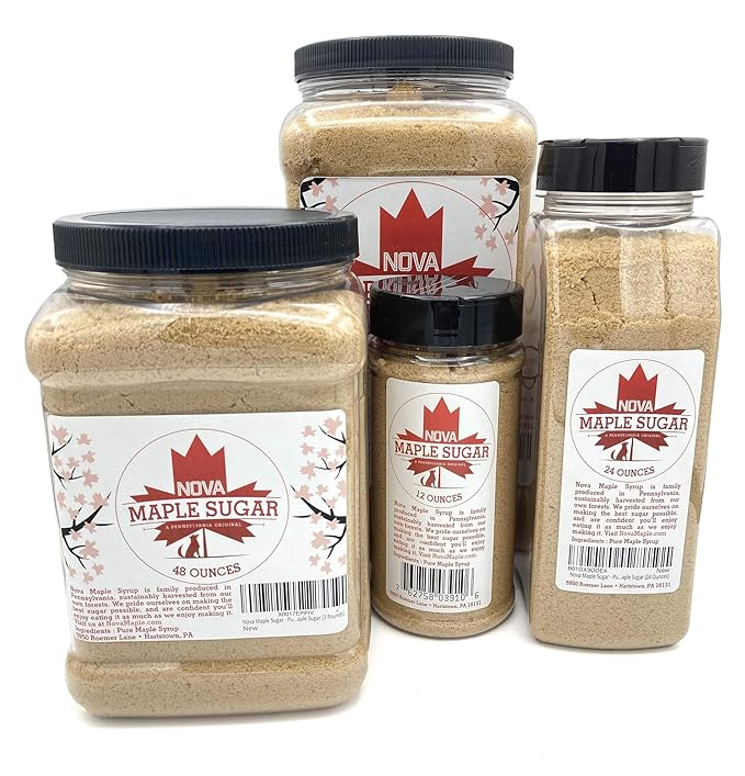 Nova Maple Sugar - Pure Grade-A Maple Sugar (3 Pounds)