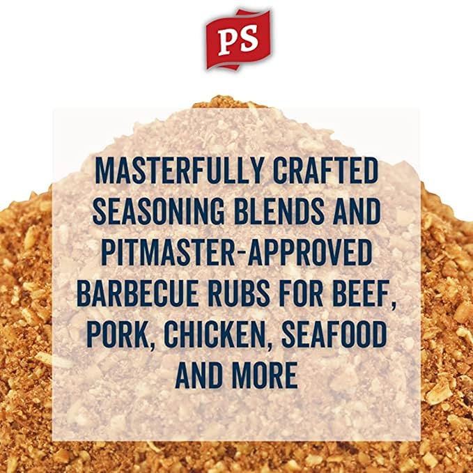 PS Seasoning Prime Time Butchers Blend - Buttery Garlic and Herb BBQ Seasoning & Beef Rub for Smoking, Grilling or Baking - Dry BBQ Rubs and Spices for Grilling Steaks, Pork, Chicken, Beef, 24.2oz