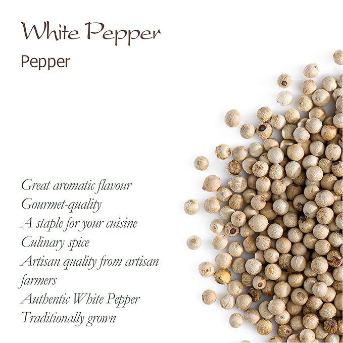 White Peppercorns Whole Pepper - White Peppercorn Spice - White Peppercorns For Grinder Whole White Pepper Peppercorns White Peppercorn Whole White Peppercorns Grinder Whole Spice Pepper White