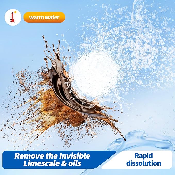 48Pack Coffee Machine Cleaner Descaler Tablets,Espresso Machine Cleaning Tabs,Cleaning Coffee Maker Accessories,Descaling Solution For CoffeeMaker-Odor-Free-2 Years Supply Compatible With Most Brands