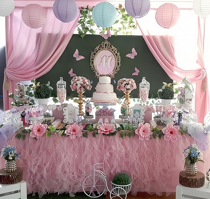 Sweet Sixteen Cake Topper - Pink Glitter Butterfly Theme Sweet 16 Birthday Cake Decorating Supplies for Girls, Sweet 16 Cake Topper for Happy 16th Birthday Anniversary Party Supplies Photo Booth Props