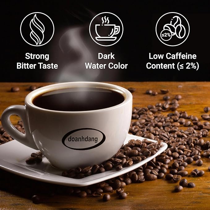 doanhdang - 17 Oz Premium Culi Ground Bean Coffee, 100% Culi Peaberry Medium Roast, Rich Flavor for Espresso Shot and Brew, Origin from Vietnam, Ground Med Roast Beans, Pack of 1, Phin Filter Included