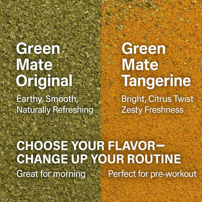 SuperMathe Yerba Mate Powder ??4-Pack (7 Blisters Each, 28 Total) ??Single-Serve Blister Packs ??Natural & Tangerine Flavors