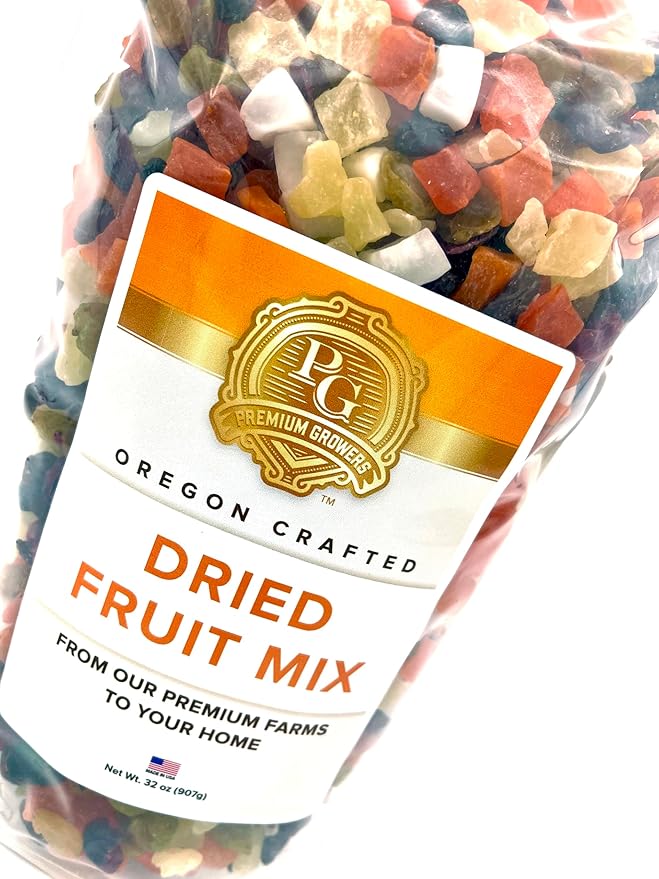 Oregon Premium Growers Healthy Choice Dried Fruit Snacks, 32oz – Natural Trail Mix with Cranberries, Mango, Coconut, Raisins, Oregon Crafted Especially for You