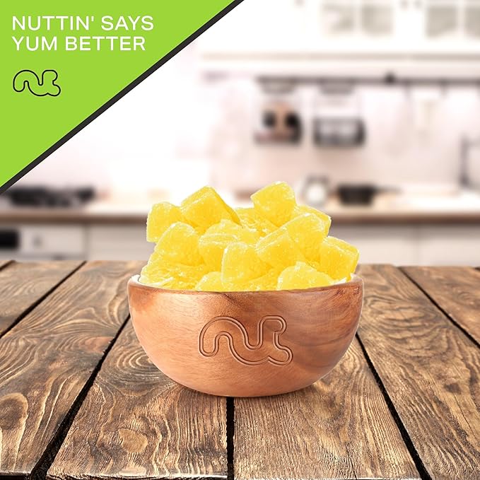NUT CRAVINGS - Sun Dried Pineapple Chunks, Lightly Sweetened (8oz, 1 Pack) Bulk Dry Fruits Packed Fresh in Resealable Bag - Sweet Healthy Snack, Naturally Grown, Vegan, Kosher