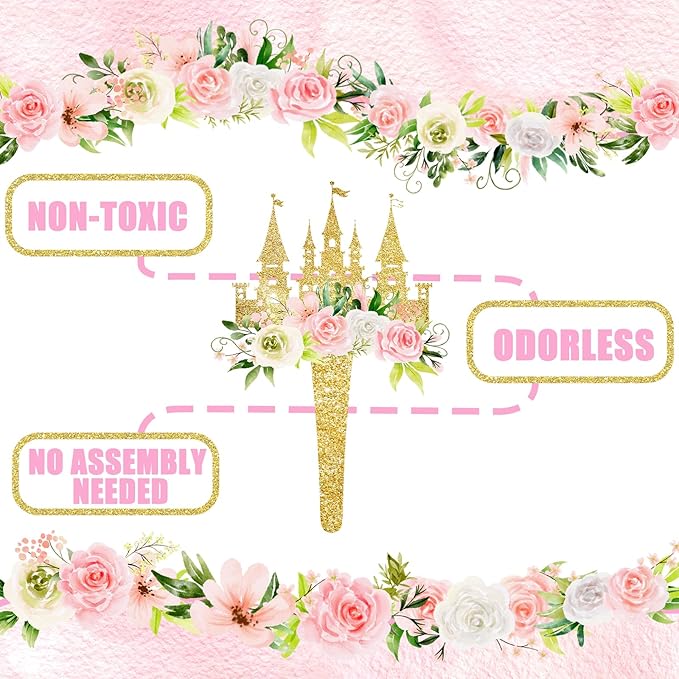 40 Pcs Princess Cupcake Toppers - Elegant Princess Party Decorations and Princess Cake Decor - Perfect for Princess Birthday Cupcake Toppers, Princess Baby Shower, and Fairy Tale Theme Party