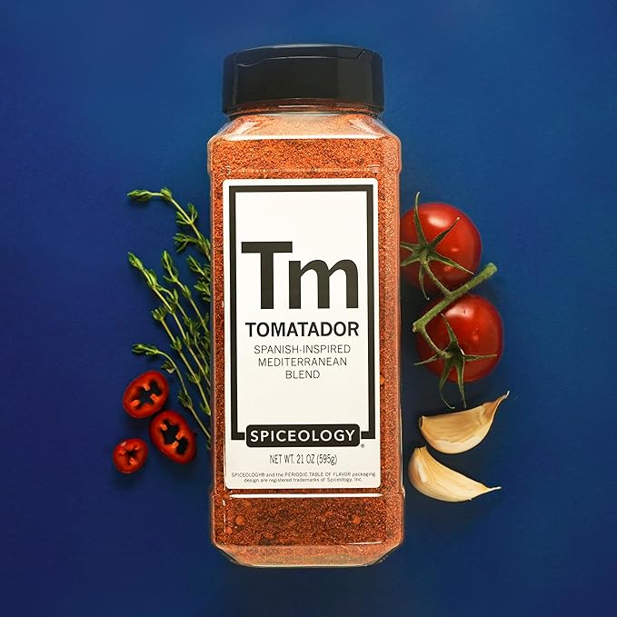 Spiceology - Tomatador ??Spanish-Inspired Mediterranean Spice Blend - All-Purpose Rubs, Spices and Seasonings - Use on: Chicken, Fish, Potatoes, Vegetables, Pastas, Stews and Bloody Mary?™s - 21 oz