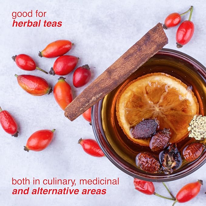 Arashan Whole Dried Rosehips 1 Pound - 100% Natural & Raw with No Additives. Perfect ingredient for Herbal Teas, Jam, Syrup, Bread. Nutritious Snack with Vitamins C,A,B,E