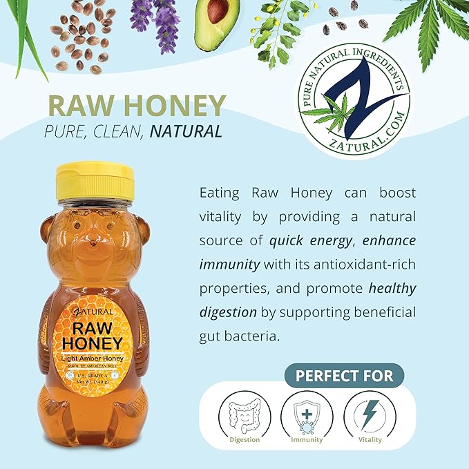 Honey Raw Fresh Air Idaho Grade A Light Amber Honey (12 Ounce)