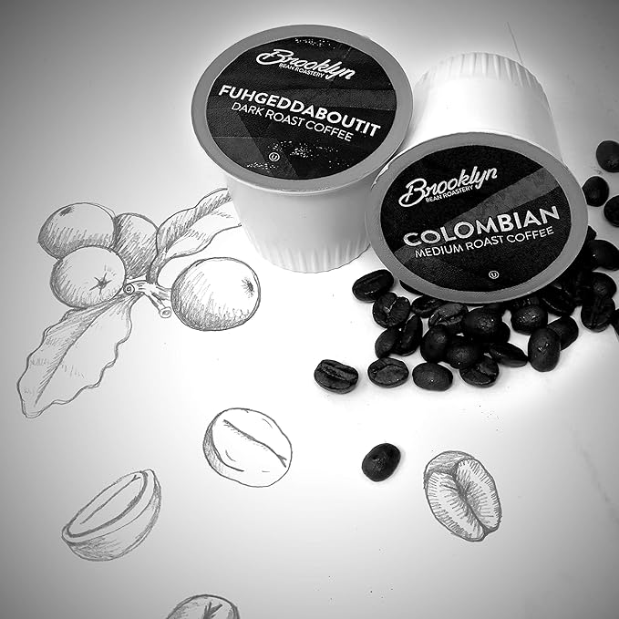 Brooklyn Beans Gourmet Assorted Variety Pack, Compatible with 2.0 Keurig Coffee Pods Brewer, 72 Count