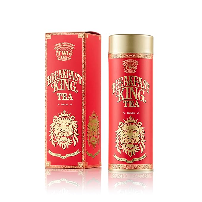 TWG Tea | Breakfast King Tea | Black Tea | Ginseng | Haute Couture Tin, 130g | Gift Set
