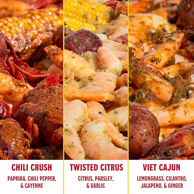Louisiana Fish Fry Cajun Drip Viet-Cajun Butter Seasoning Mix - Seasoned Butter Sauce for Seafood - 2 oz. Bag (Pack of 3) - Just Add Butter and Toss with Seafood - Add a Burst of Flavor to Your Boiled Seafood with Cajun Drip