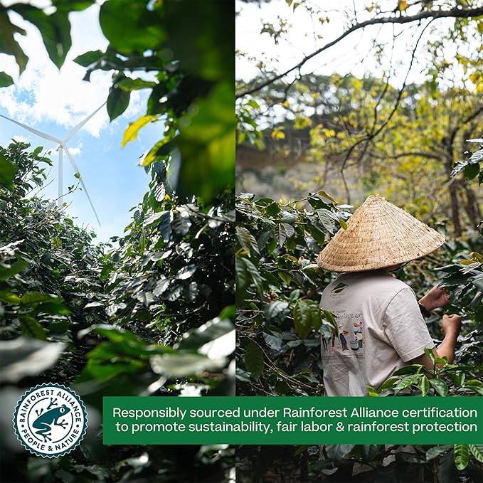 Conihat Ground Coffee - Vietnamese Premium Arabica & Robusta Blend, Dark Roast, Dark Roast, Dark Chocolate & Roasted Nut Notes, Bold & Long Aftertaste, Low Acid, Single Origin, Hand-Picked, 8.8 Oz Bag