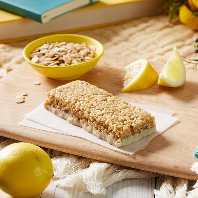 LUNA Bar - LemonZest Flavor - Gluten Free Snack Bars - Non-GMO - Protein Bars - Made with Organic Oats - Value Pack (12 Pack)