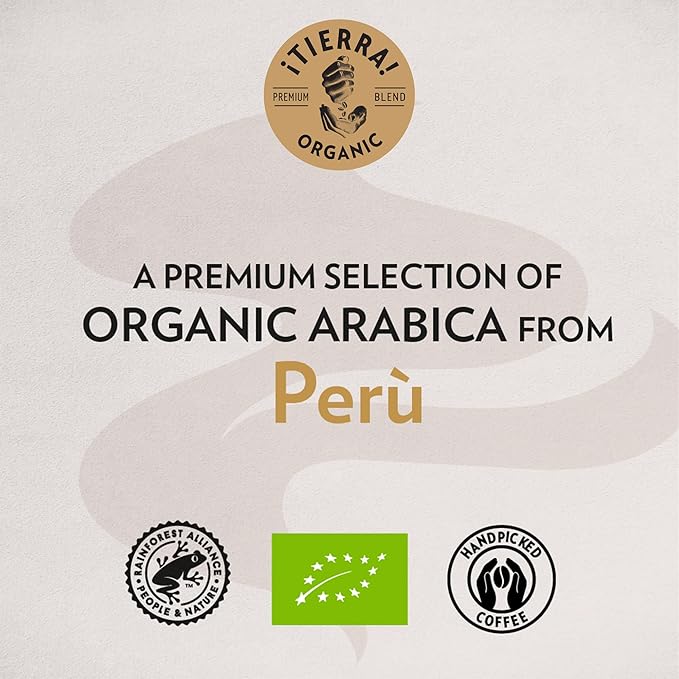 Lavazza 징Tierra for Amazonia Ground Coffee, Medium Roast, 100% Arabica, 10.5 oz Bag (Pack of 1)