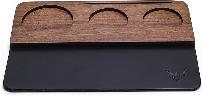 51.5mm Espresso Tamper Kit for La Pavoni Europiccola, Professional, Stradivari & Post-Millennium Models ??Tamper, Distributor, Dosing Funnel, Puck Screen, WDT Tool & Walnut Tamping Mat