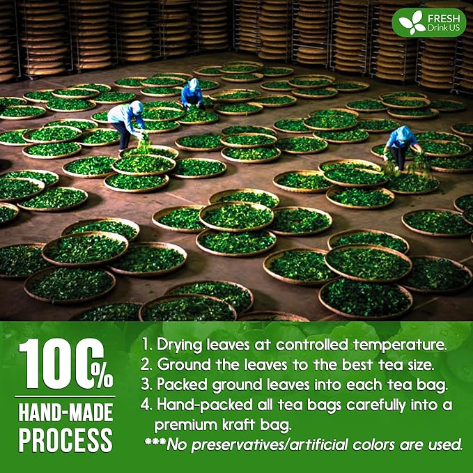 FreshDrinkUS, Premium Gotu Kola Leaf Tea ??40 Tea Bags | Pure Dried Centella Asiatica Leaves | Naturally Caffeine-Free Herbal Tea | Refreshing Aroma & Smooth Taste | Premium Herbal Infusion. Vegan