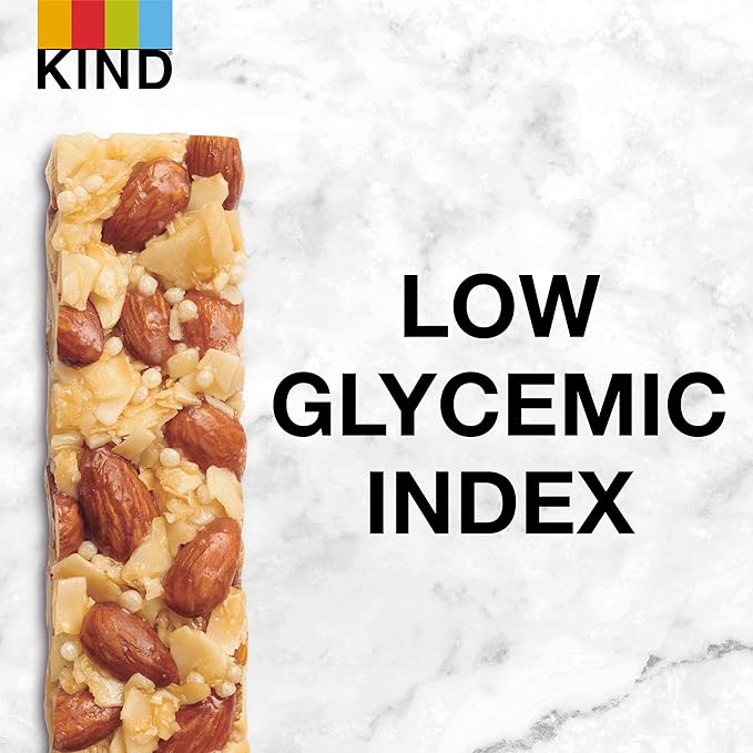 KIND Nut Bars, Almond & Coconut, Healthy Snack Bars, Gluten Free, Low Sodium, 3g Protein, 24 Count