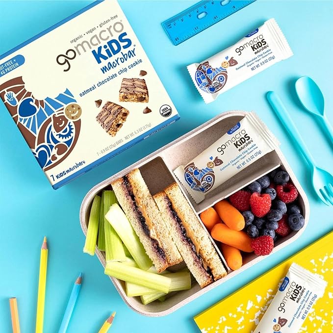 GoMacro Kids MacroBar ??4 Flavor Assortment - (0.90 Ounce Bars, 28 Count)