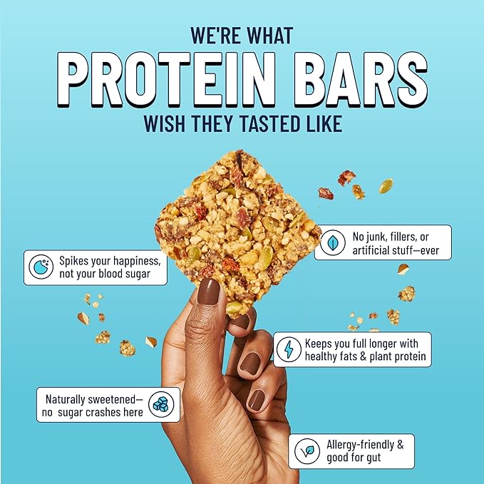 The YES Bar ??Strawberry Coconut ??Plant Based Protein, Decadent Snack Bar ??Vegan, Paleo, Gluten Free, Dairy Free, Low Sugar, Healthy Snack, Breakfast, Low Carb, Keto Friendly (Pack of 6)