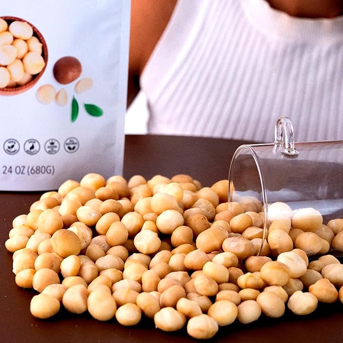 Macadamia Nuts Kit 48 oz, Stand Up Pouch – Rich in Omega 3, Vitamins and Minerals – Natural Source of Skin and Well Being – Lightly Salted – Brazilian Natural Company