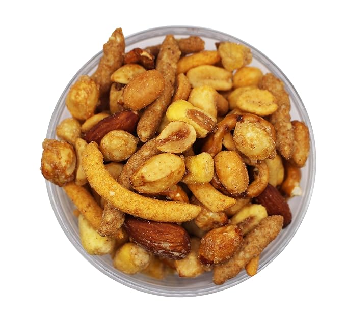 RESNACK Original Bar Mix ??2 Pack (14 oz each) ??Spicy Peanuts, Corn Sticks, Sesame Sticks, Mini Pretzels & Smoked Almonds ??Kosher, Chips Alternative Snack