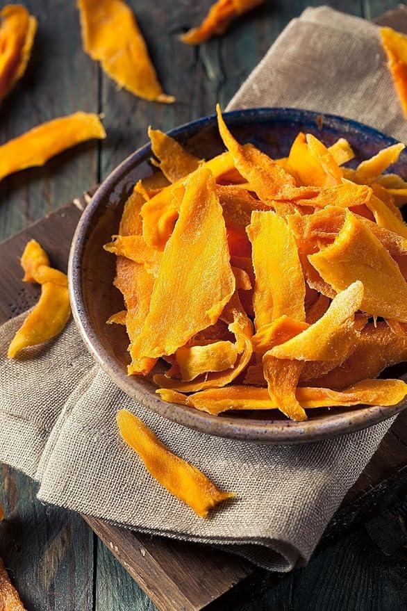 Anna and Sarah Dried Organic Mango Strip, No Sugar Added, No Preservatives, Al-Natural, Premium Quality 8 Oz in Resealable bag
